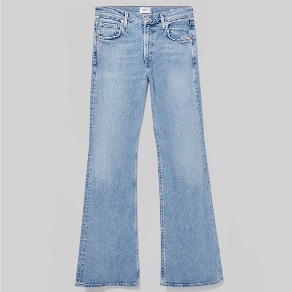 Citizens of Humanity Isola Flare 32 / 14 Soft Stretch High Rise Denim Jeans - Picture 7 of 9